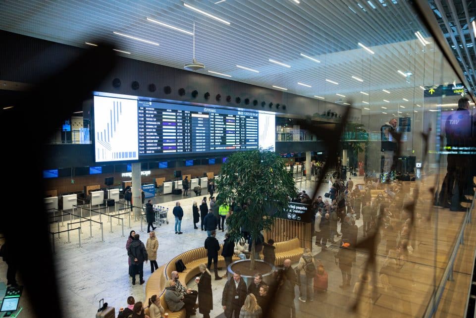 Vilniaus oro uosto keleivių išvykimo terminalo atidarymo ceremonija. ELTA / Josvydas Elinskas