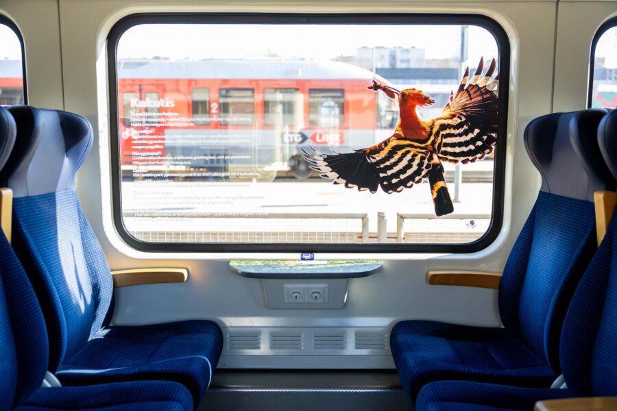 Lietuvos geležinkeliai pristatė Miško traukinį. ELTA / Žygimantas Gedvila