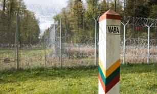 Kapčiamiesčio pasienio užkarda. ELTA / Andrius Ufartas