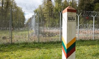 Kapčiamiesčio pasienio užkarda. ELTA / Andrius Ufartas