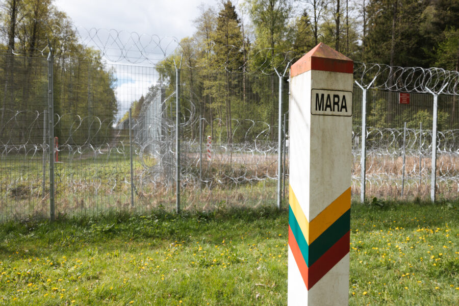 Kapčiamiesčio pasienio užkarda. ELTA / Andrius Ufartas