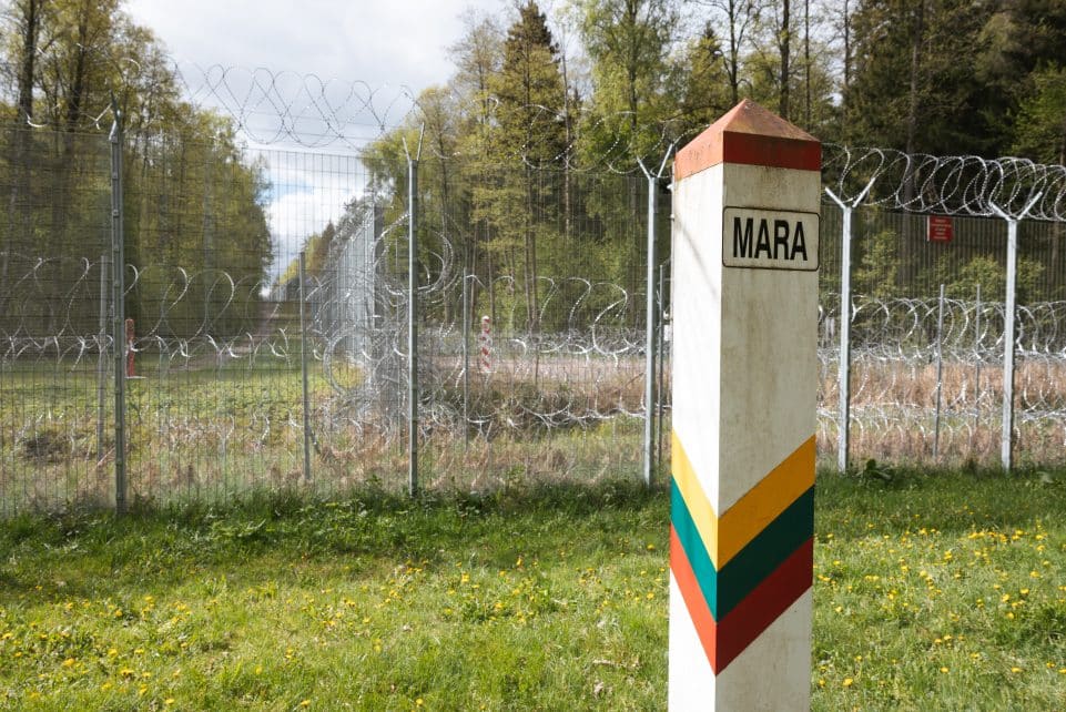 Kapčiamiesčio pasienio užkarda. ELTA / Andrius Ufartas