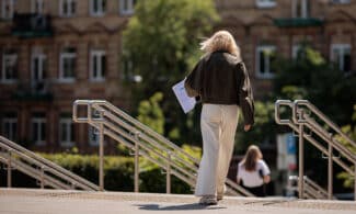 Abiturientai po istorijos valstybinio brangos egzamino. ELTA / Josvydas Elinskas