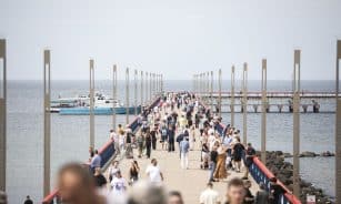 Palangos poilsiautojai. ELTA / Skirmantas Stanislovaitis