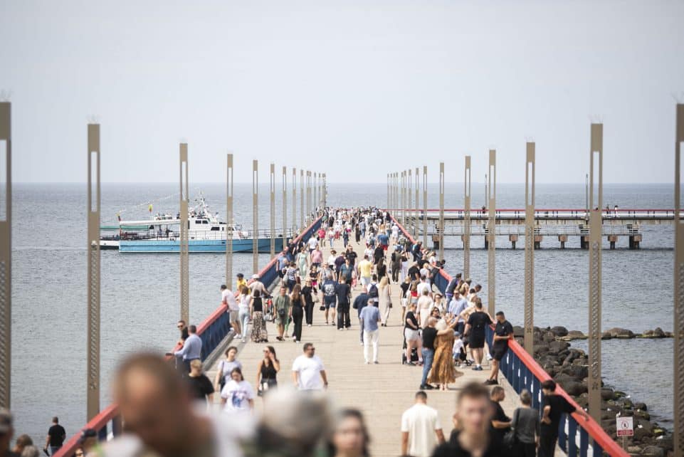 Palangos poilsiautojai. ELTA / Skirmantas Stanislovaitis