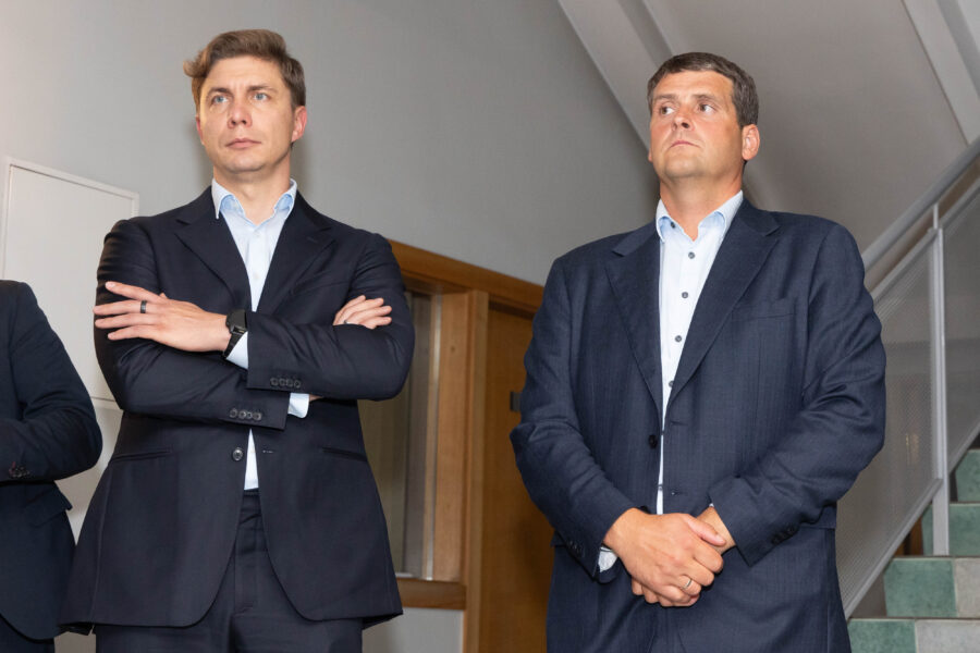 Remigijus Žemaitaitis, Mindaugas Sinkevičius. ELTA / Dainius Labutis