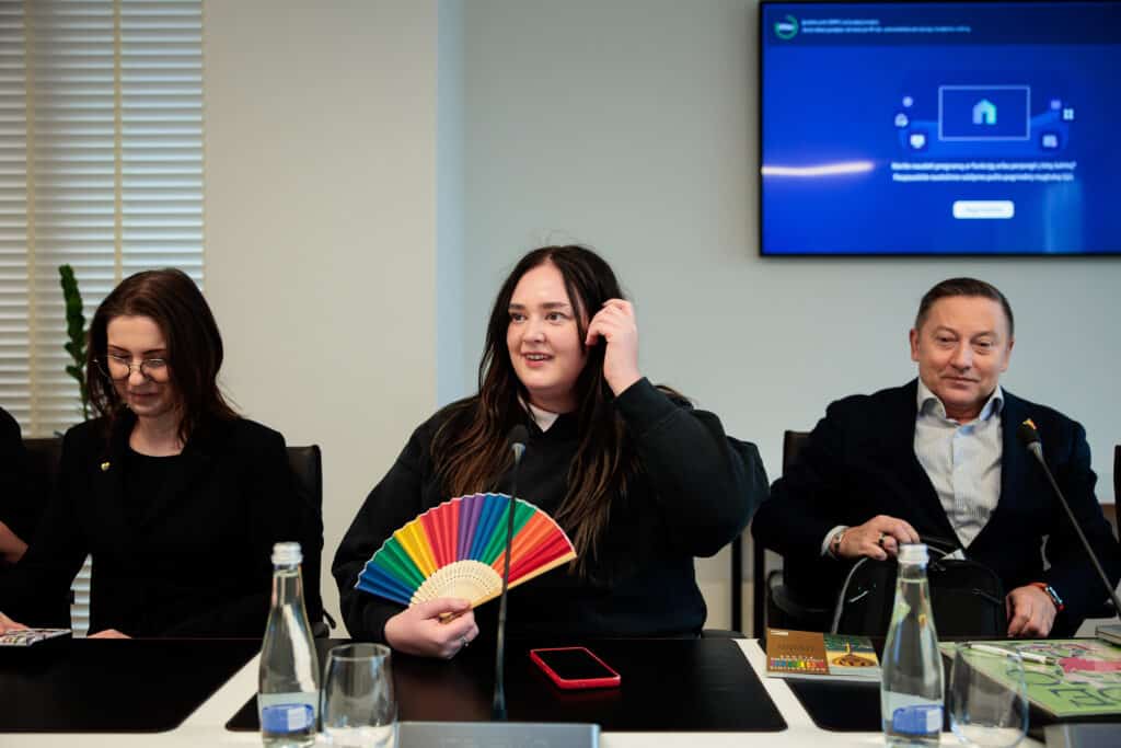 Inga Ruginienė susitiko su LGBTQ+ atstovais. ELTA / Josvydas Elinskas