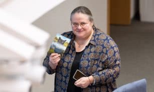 Agnė Širinskienė, katinas Nuodėgulis. ELTA / Andrius Ufartas