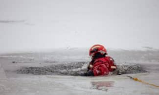 Gelbėjimo operacija vandenyje. ELTA / Andrius Ufartas