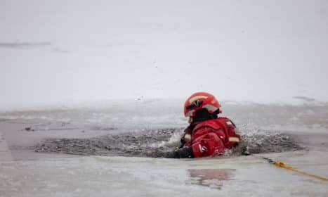Gelbėjimo operacija vandenyje. ELTA / Andrius Ufartas