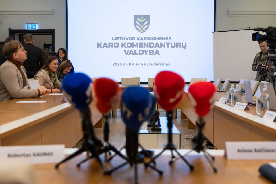 2026 m. karo prievolininkų sąrašo sudarymas. ELTA / Dainius Labutis