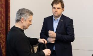 Olegas Šibkovas, Kristijonas Bartoševičius. ELTA / Dainius Labutis