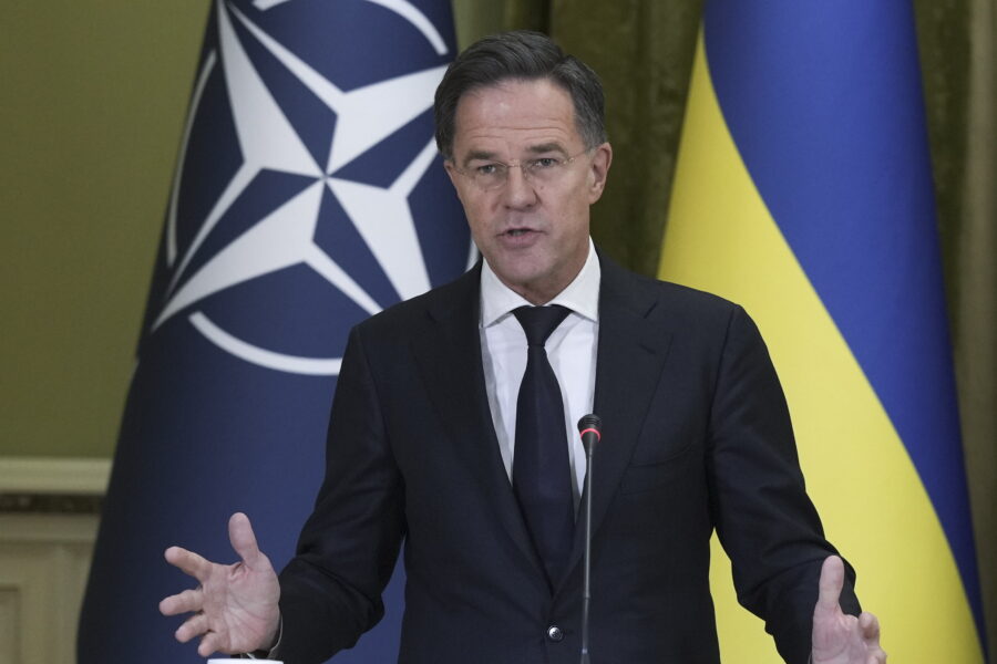 Rutte apie karą Artimuosiuose Rytuose: Ukraina neturi likti be paramos. EPA-ELTA
