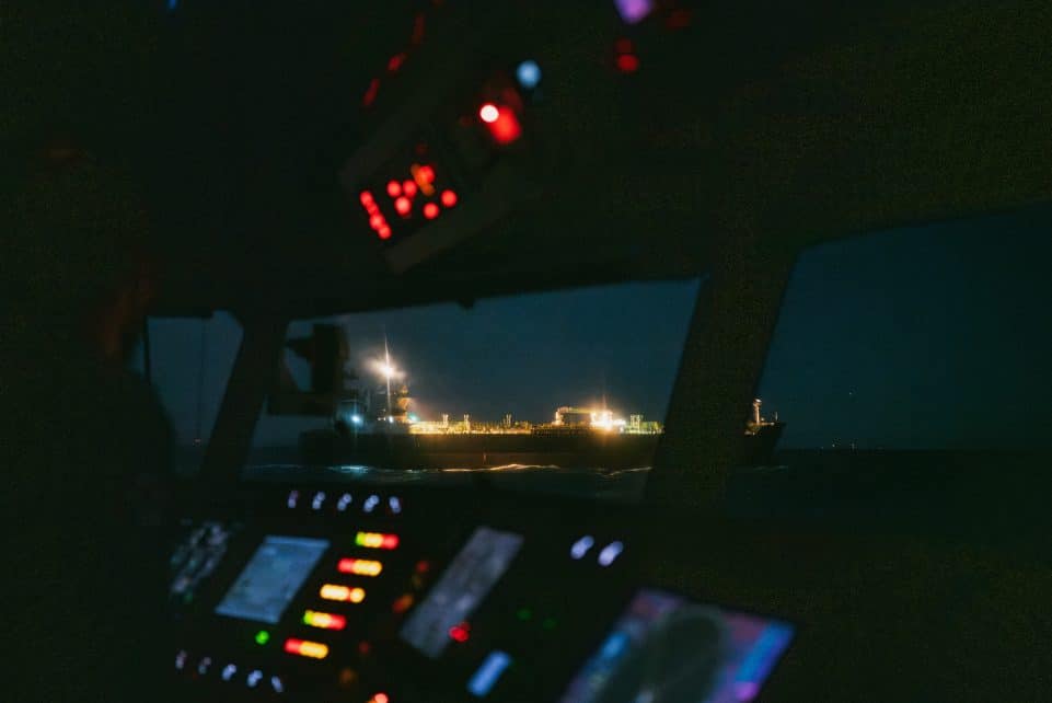 Tanklaivis „Ethera“. EPA/JORN URBAIN