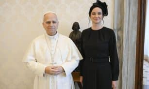 Ruginienė Vatikane susitiko su popiežiumi. EPA-ELTA