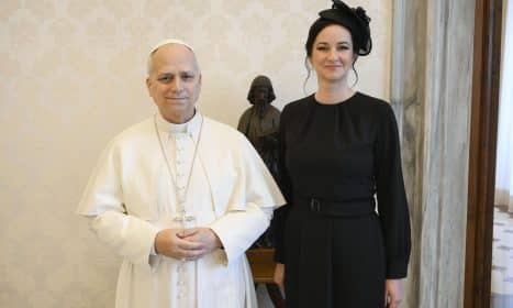 Ruginienė Vatikane susitiko su popiežiumi. EPA-ELTA