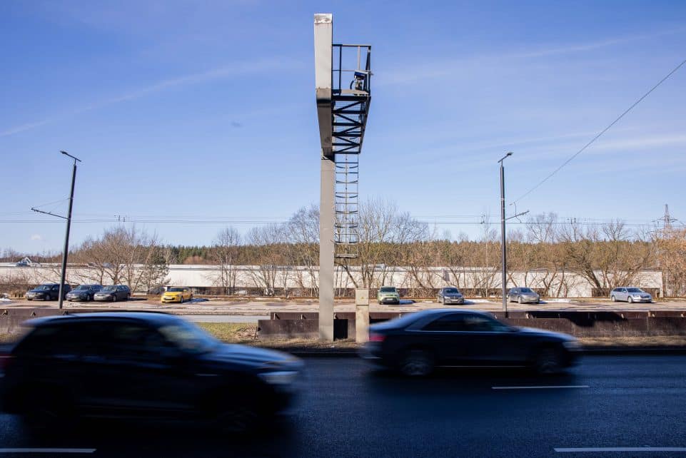 KET pažeidimų radaras Savanorių prospekte. ELTA / Žygimantas Gedvila