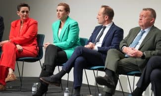 Danijos vyriausybės vadovė po rinkimų oficialiai atsistatydino iš pareigų. EPA-ELTA