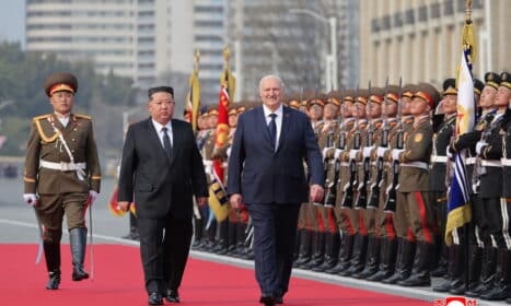 Lukašenka Pchenjane pasirašė bendradarbiavimo sutartį. EPA-ELTA