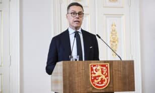 Stubbas tikina, kad po bepiločių orlaivių incidento Suomijai nekyla karinė grėsmė. EPA-ELTA