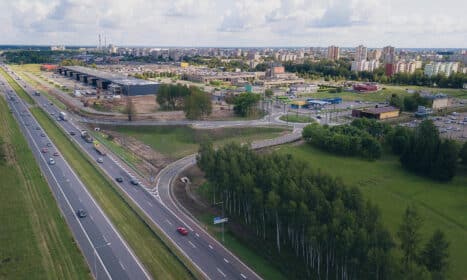 Kaune nutiesta nauja jungtis su Vilnius - Klaipėda automagistrale. Kauno savivaldybės nuotr.