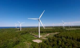 „Enefit Green“ dėl stiprių vėjų kovą išlaikė aukštas gamybos apimtis. „Enefit Green“ nuotr.