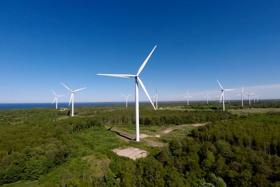 „Enefit Green“ dėl stiprių vėjų kovą išlaikė aukštas gamybos apimtis. „Enefit Green“ nuotr.