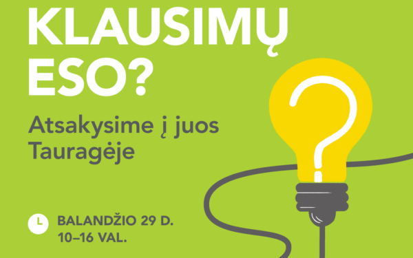 Retai pasitaikanti proga: „ESO“ specialistai atsakys į visus elektros klausimus vienoje vietoje