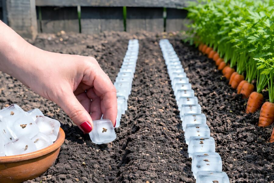 Morkų sėja be jokio vargo: štai kodėl patyrę sodininkai sėklas šaldo ledo kubeliuose