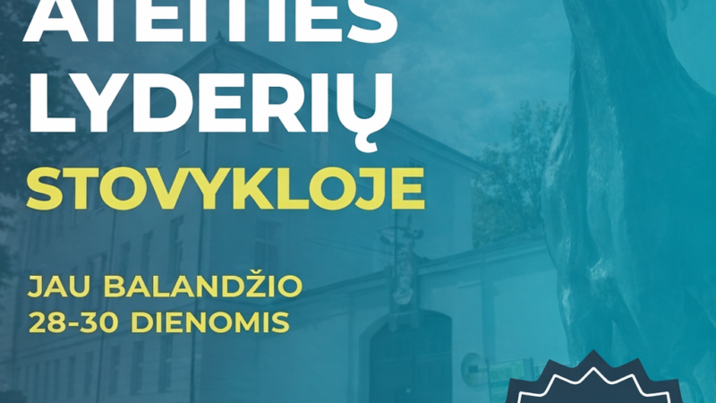 Nemokama stovykla moksleiviams: vietų nedaug, registracija netrukus baigsis