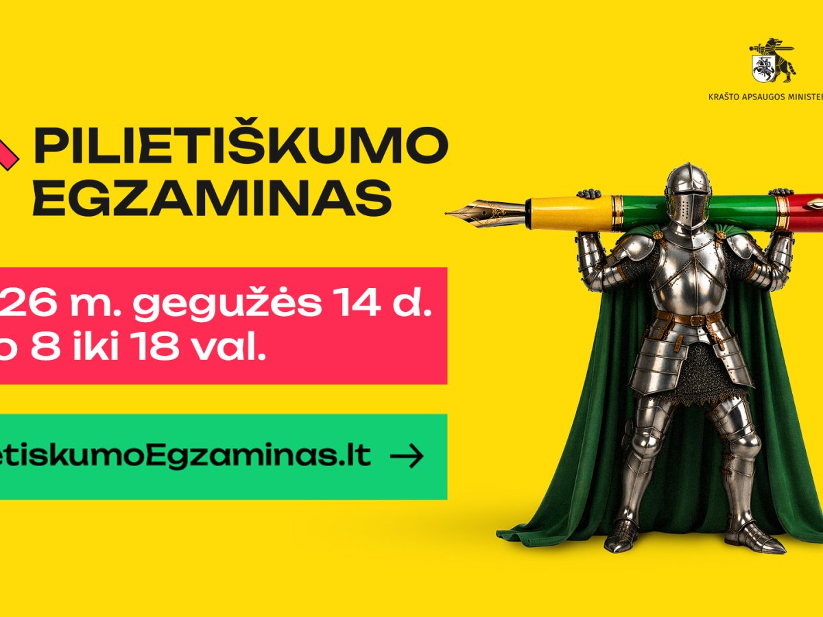 Sugrįžta Pilietiškumo egzaminas: aišku, kaip vyks, kiek truks ir kokie prizai laukia