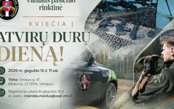 Nepraleiskite progos: Vilniuje pasieniečiai parodys tai, ko įprastai nemato niekas