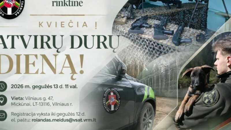 Nepraleiskite progos: Vilniuje pasieniečiai parodys tai, ko įprastai nemato niekas