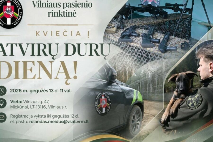 Nepraleiskite progos: Vilniuje pasieniečiai parodys tai, ko įprastai nemato niekas