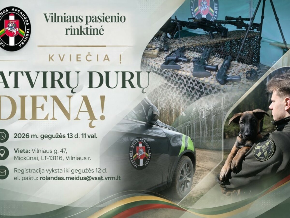 Nepraleiskite progos: Vilniuje pasieniečiai parodys tai, ko įprastai nemato niekas