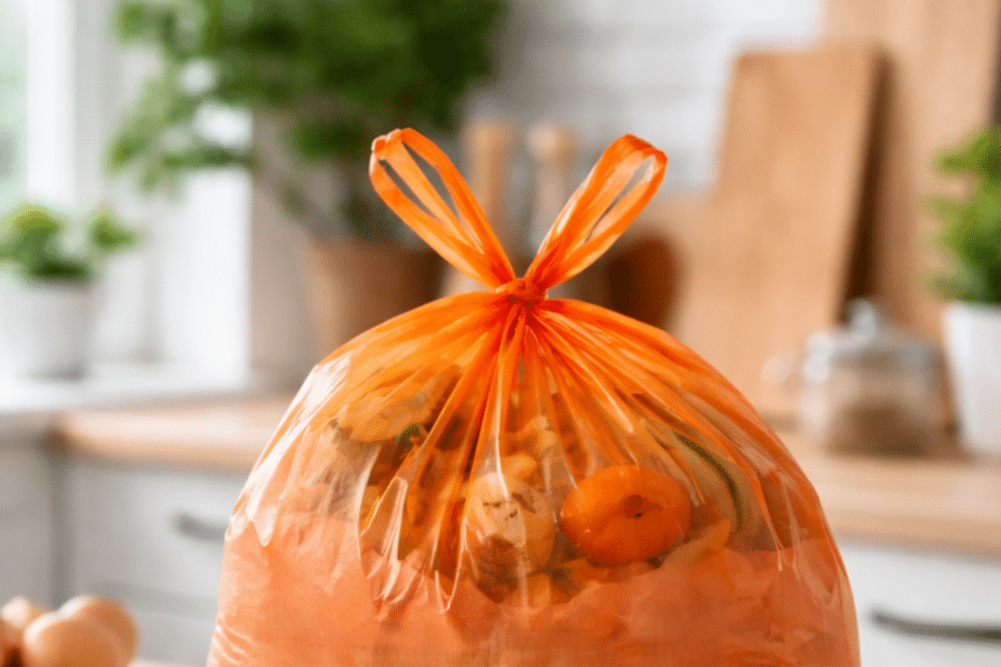 Gyventojams dalija oranžinius maišelius: sužinokite, kur juos gauti ir ko jokiu būdu nemesti