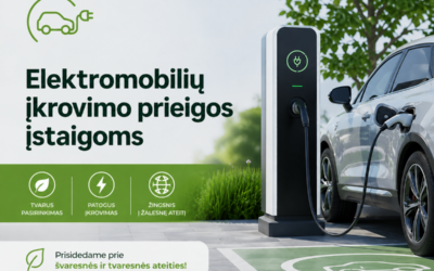 Įrengtos 7 elektromobilių įkrovimo vietos: projektas žymi kryptingą infrastruktūros plėtrą