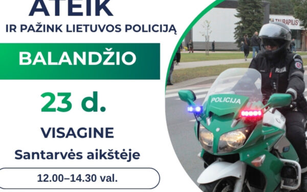 Nepraleiskite: Visagine galėsite iš arti pamatyti slaptą policijos kasdienybę