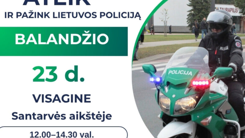 Nepraleiskite: Visagine galėsite iš arti pamatyti slaptą policijos kasdienybę