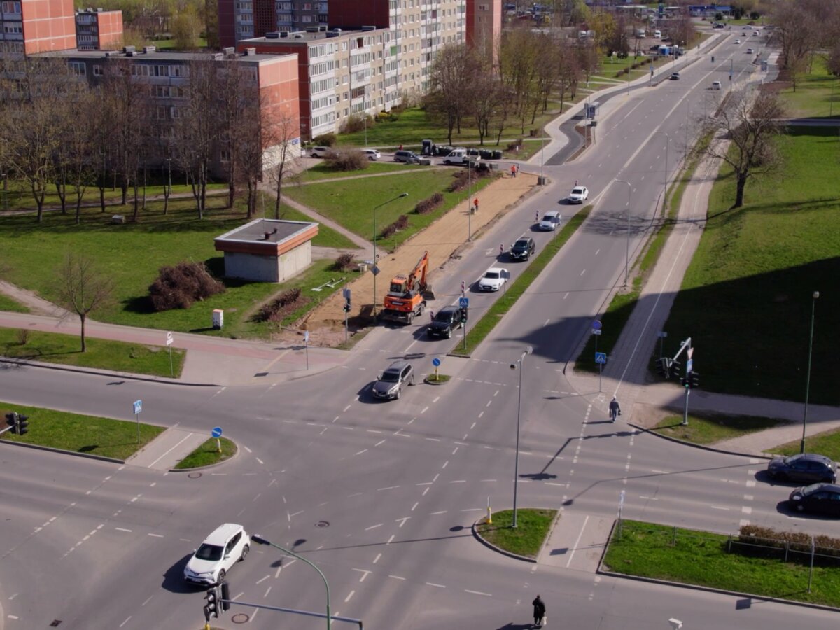 Klaipėdoje įsibėgėja milijoninis projektas: pietinėje dalyje jau dirba technika, laukia pokyčiai
