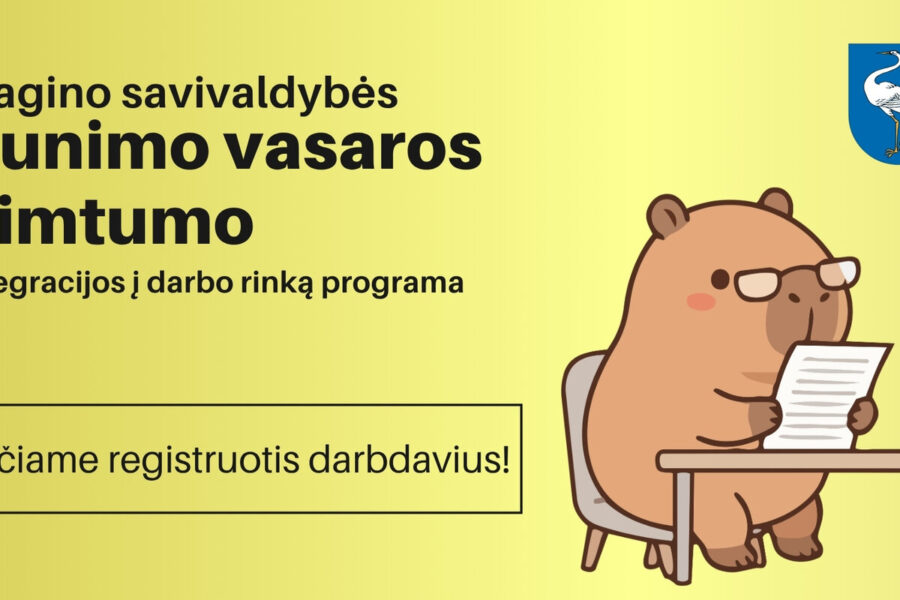 Darbdaviams liko nedaug laiko: skubėkite registruotis į jaunimo vasaros programą