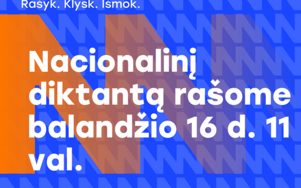 Šansas pasitikrinti save: Klaipėdoje vyks Nacionalinis diktantas, vietos sparčiai tirpsta