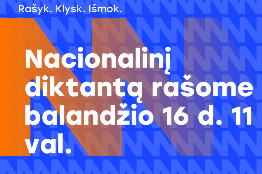 Šansas pasitikrinti save: Klaipėdoje vyks Nacionalinis diktantas, vietos sparčiai tirpsta