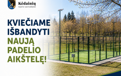 Atidaryta nauja padelio aikštelė: aišku, kada galima žaisti ir ką būtina turėti su savimi