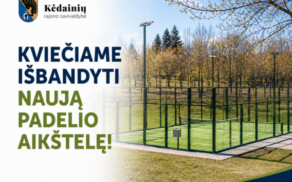 Atidaryta nauja padelio aikštelė: aišku, kada galima žaisti ir ką būtina turėti su savimi