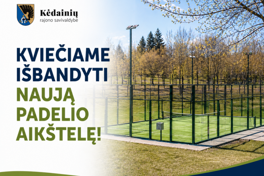Atidaryta nauja padelio aikštelė: aišku, kada galima žaisti ir ką būtina turėti su savimi