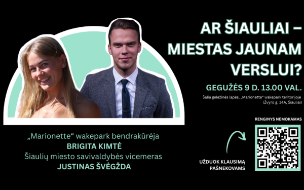 Ar Šiauliai palankūs jaunam verslui: atvirame renginyje atsakymų ieškos verslininkai