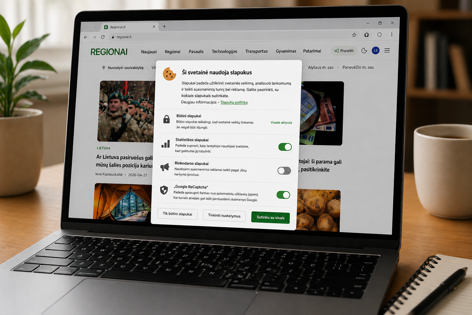 Slapukai internete: ar žinote, kam iš tikrųjų duodate sutikimą?
