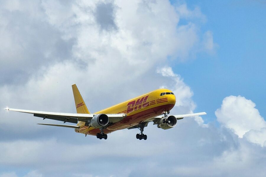 DHL lėktuvas. Pexels