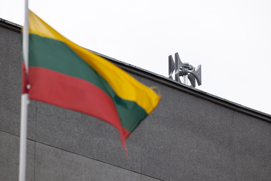 Gyventojų perspėjimo sirenos testavimas. ELTA / Andrius Ufartas